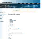 Tablet Screenshot of pensions-advice.me.uk